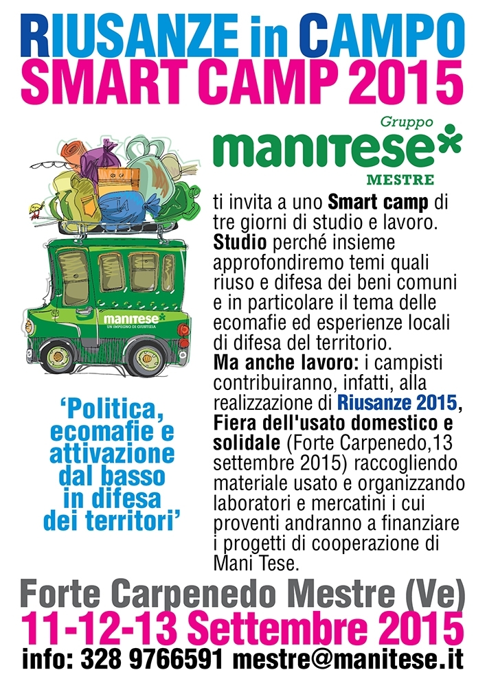 RIUSANZE in CAMPO - SMART CAMP MANITESE MESTRE 11-12-13 Settembre 2015